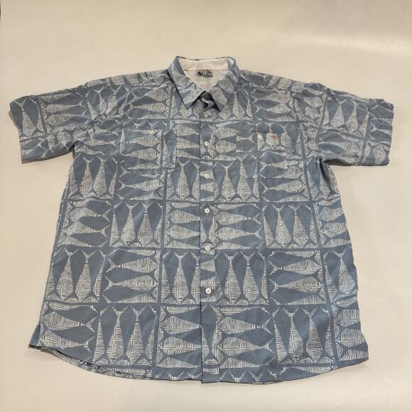 Salt Life SLX Performance Shirt Short Sleeve Polo Fishing Hiking Collared XXL - Picture 1 of 11
